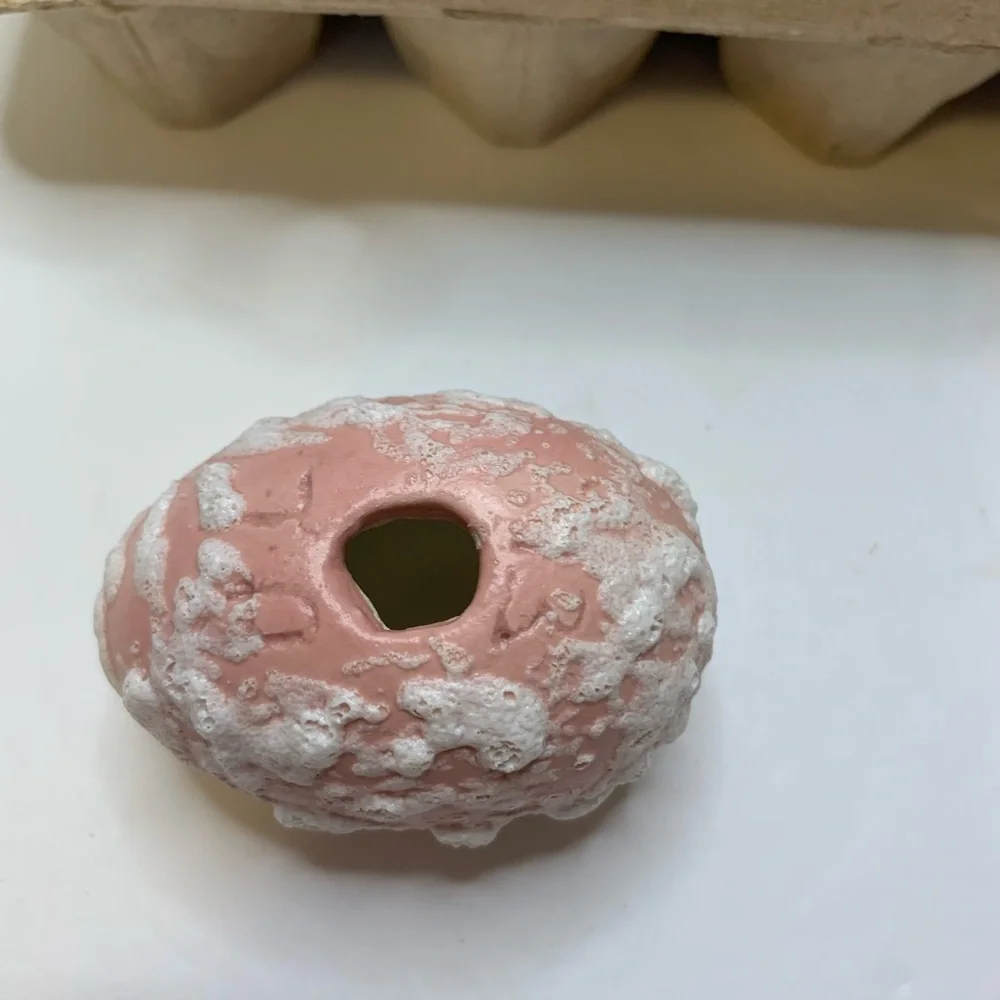 Vintage 1977 Ceramic Easter‎ Eggs Set of 12 Hand Painted Textured Marbled Decor